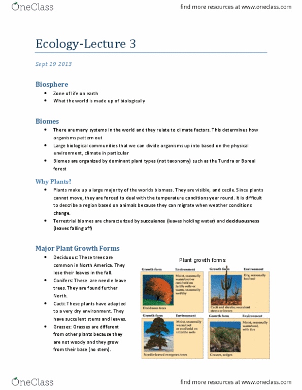 Biology 2483A Lecture Notes - Hyporheic Zone, Photic Zone, Cactus thumbnail