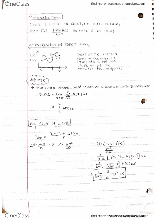 MATH 220 Midterm: math midterm #3 notes part 2 - OneClass