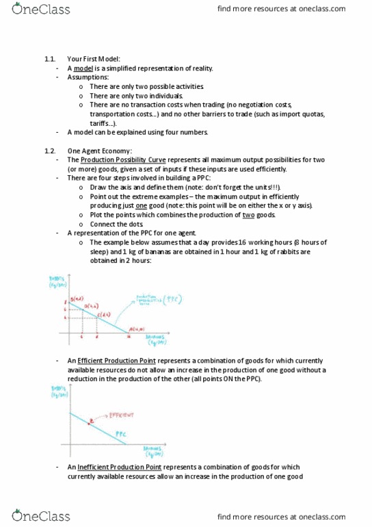 ECON1101 Chapter Notes - Chapter 1: Transaction Cost, Autarky, Absolute Advantage thumbnail