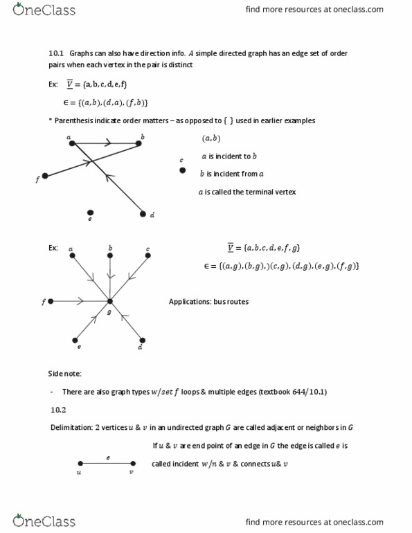 MTH 231 Lecture Notes - Lecture 24: Directed Graph, Two-Dimensional Electron Gas, Mixed Graph thumbnail