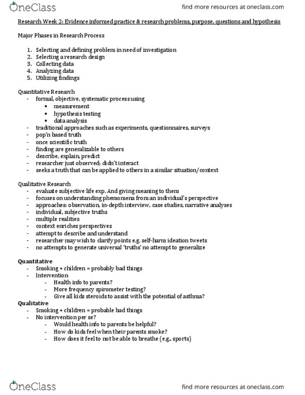 Nursing 2250A/B Lecture Notes - Lecture 2: Spirometer, Statistical Hypothesis Testing, Asthma thumbnail