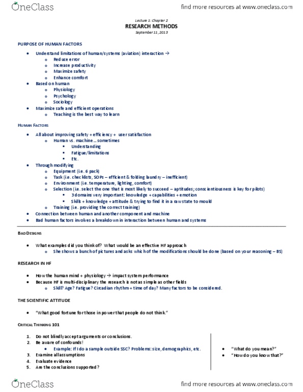 Management and Organizational Studies 3305A/B Chapter Notes - Chapter 2: Caffeine, Circadian Rhythm, Informed Consent thumbnail