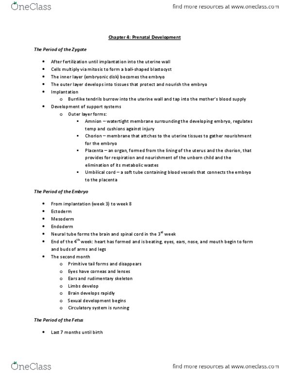 PSYC 2450 Chapter Notes - Chapter 4: Malnutrition, Teratology, Aspirin thumbnail