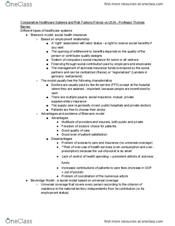 HLTH 385 Lecture Notes - Lecture 10: Beveridge Report, Overconsumption, Mixed Model thumbnail