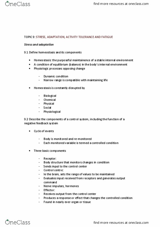 PHTY200 Lecture Notes - Lecture 9: Sympathetic Nervous System, Action Potential, Adrenal Gland thumbnail