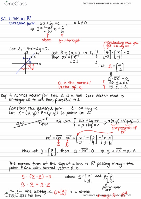 MATH1002 Lecture Notes - Lecture 3: Parametric Equation, Coordinate Vector thumbnail