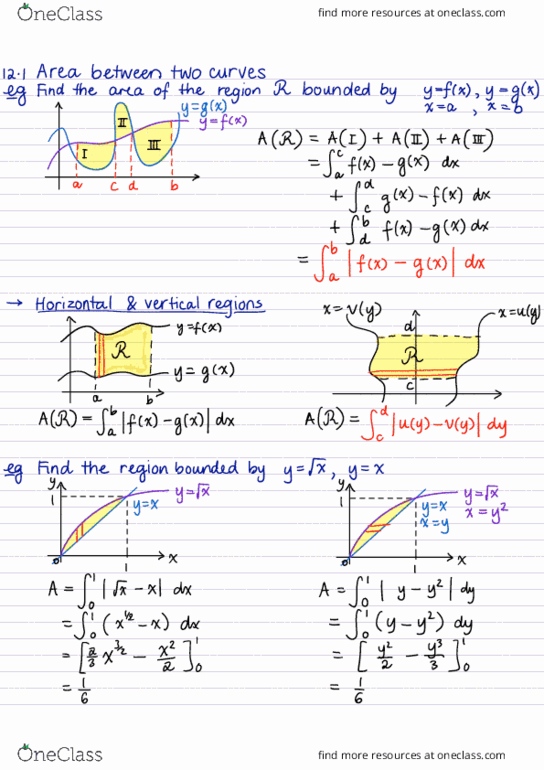 Math1021 Lecture 12 Applications Of The Riemann Integral Oneclass