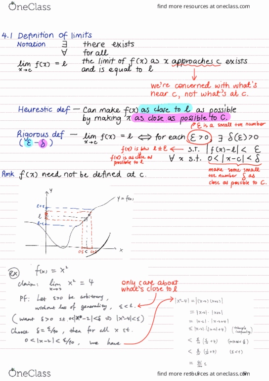 MATH1021 Lecture Notes - Lecture 4: Constant Function, Indeterminate Form, Classification Of Discontinuities thumbnail