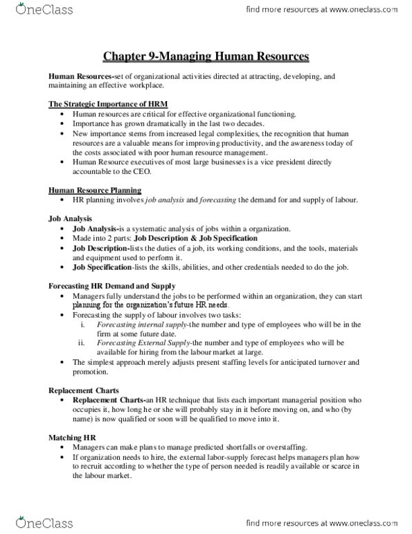 MGTA01H3 Chapter Notes - Chapter 9: Canadian Human Rights Act, Profit Sharing, Visible Minority thumbnail