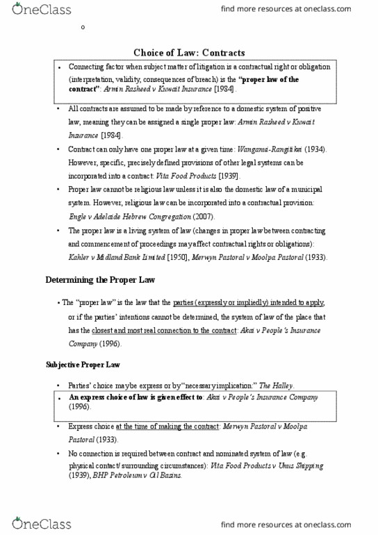 LAWS3007 Lecture Notes - Lecture 1: Fide, Foreign Corporation, Obiter Dictum thumbnail