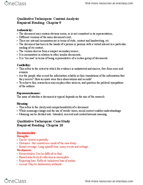 POL 3370 Lecture Notes - Lecture 10: Secondary Source, Reporting Bias, Response Bias thumbnail