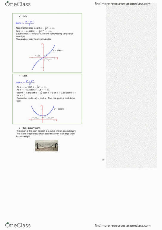 MATH1151 Chapter Notes - Chapter 1: Unit Circle, Hyperbola, Infiniti Q45 thumbnail