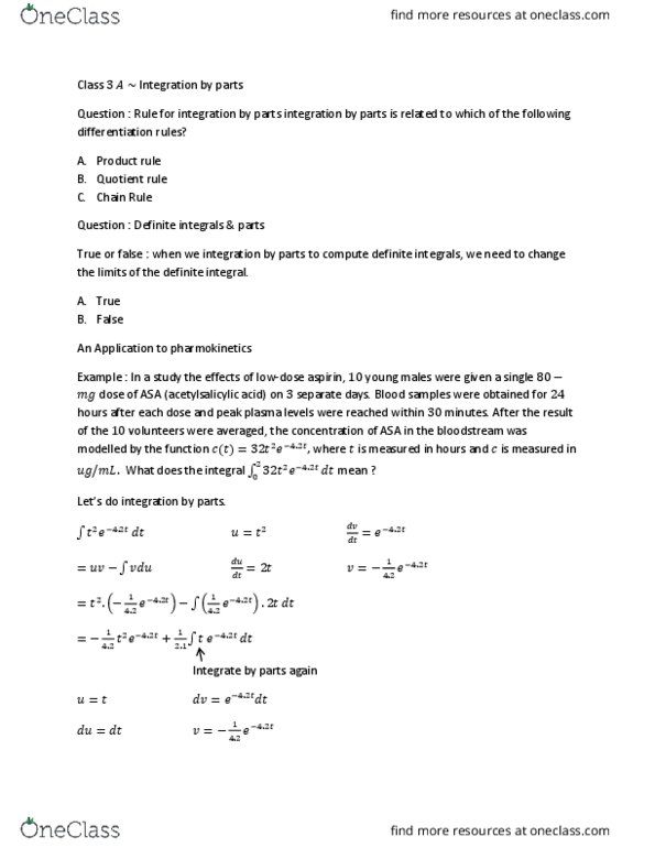 MAT136H1 Chapter Notes - Chapter 3a: Differentiation Rules, Aspirin, Product Rule thumbnail