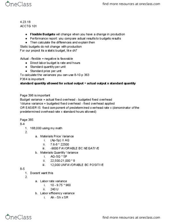 ACCTG 102 Lecture 8: Accounting 102 Managerial Ch 8 Lecture Notes thumbnail