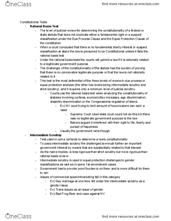 JOUR 302 Lecture Notes - Lecture 1: Strict Scrutiny, First Amendment To The United States Constitution, Ageism thumbnail