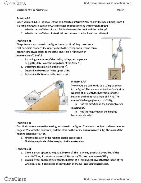 PSYCH211 Lecture Notes - Lecture 4: Friction, Theodolite, Ferris Wheel thumbnail