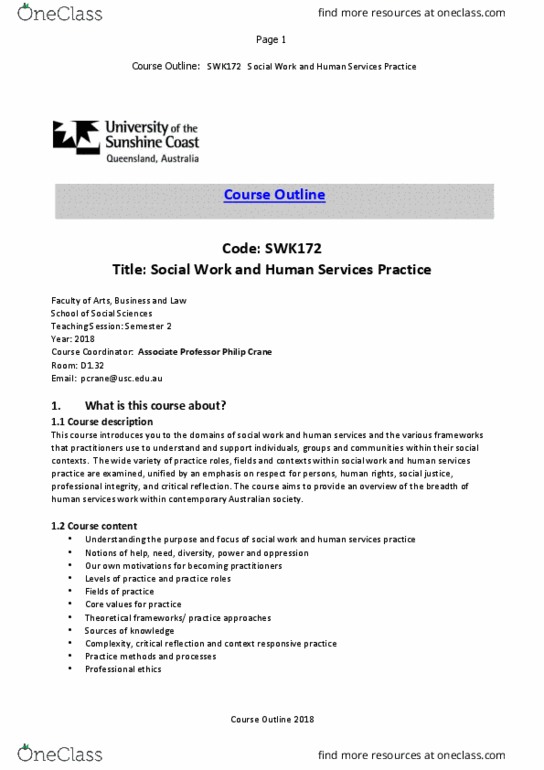 SWK172 Lecture Notes - Lecture 1: Phil Crane, Individual Psychological Assessment, Multiple Choice thumbnail