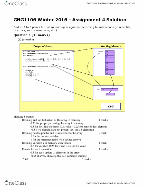 GNG 1106 Lecture Notes - Lecture 5: Return Statement, C Mathematical Functions, Scanf Format String thumbnail