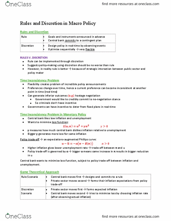 ECON20001 Lecture 23: Rules and Descretion in Macro Policy thumbnail