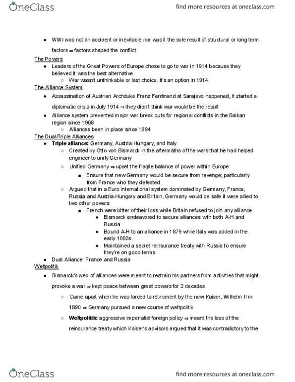 HISTORY 1DD3 Lecture Notes - Lecture 7: Blank Cheque, Euro War, Industrial Revolution thumbnail