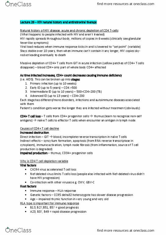 BIOM30002 Lecture Notes - Lecture 26: Apoptosis, Treatment As Prevention, Cxcl10 thumbnail