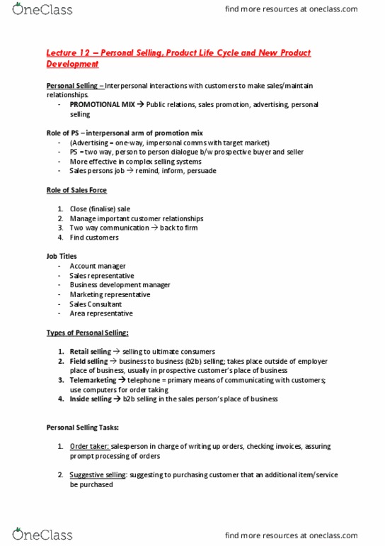 MKTG1001 Lecture Notes - Lecture 10: Test Market, Settling Time, Crowdsourcing thumbnail