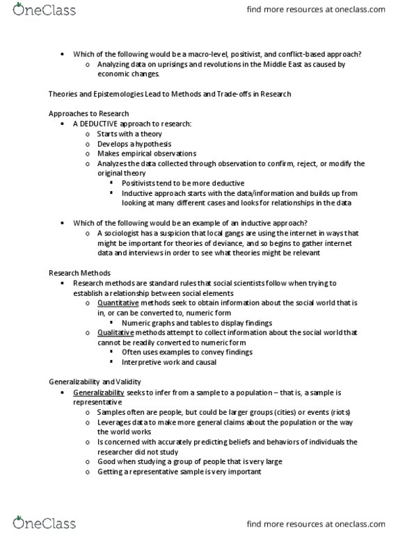 SOCIOL 110 Lecture Notes - Lecture 10: Random Assignment thumbnail