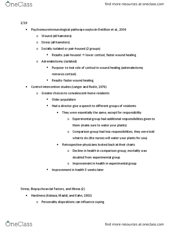 01:830:377 Lecture Notes - Lecture 7: Externality, Longitudinal Study, Extraversion And Introversion thumbnail