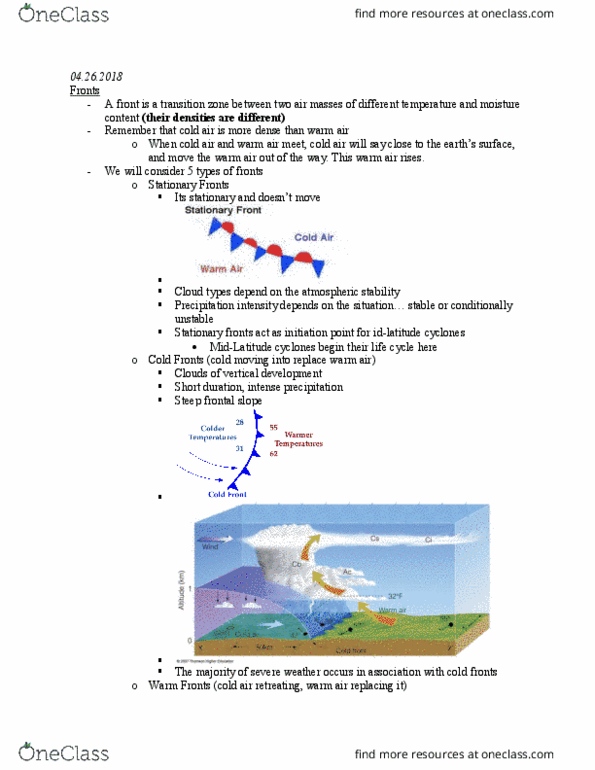 GEOG220 Lecture Notes - Lecture 22: List Of Cloud Types, Thunderstorm thumbnail