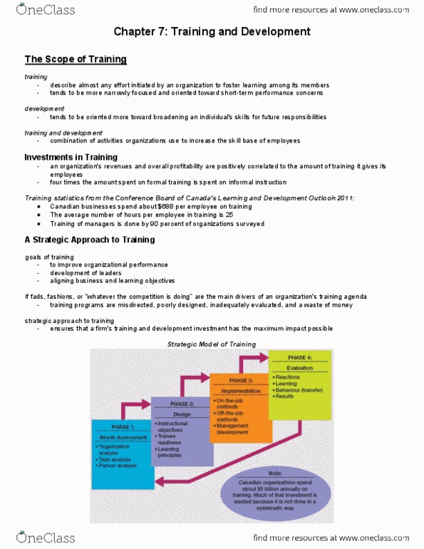 ADMS 2600 Chapter Notes - Chapter 7: Espn Bottomline, Action Learning, Team Leader thumbnail