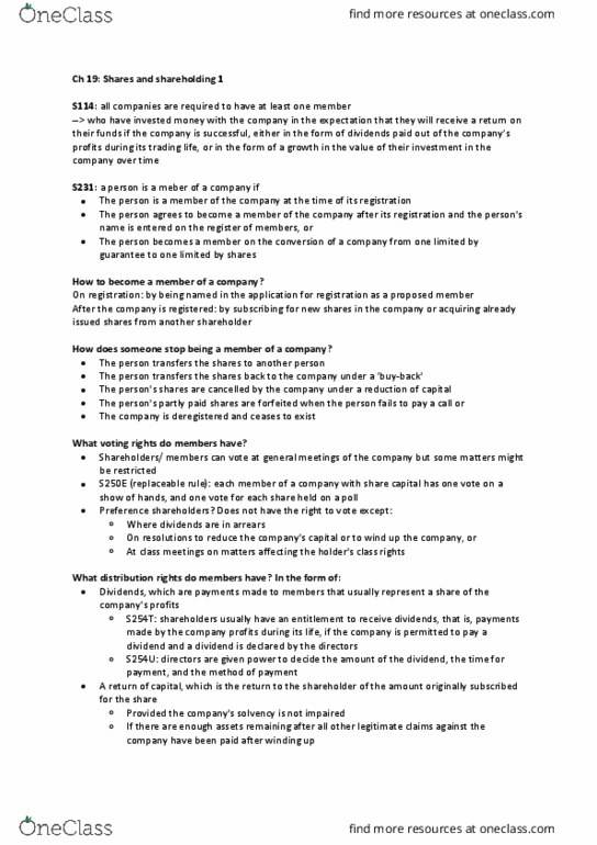 BUSN2101 Chapter Notes - Chapter 19-20: Initial Public Offering, Trading While Insolvent, Private Placement thumbnail