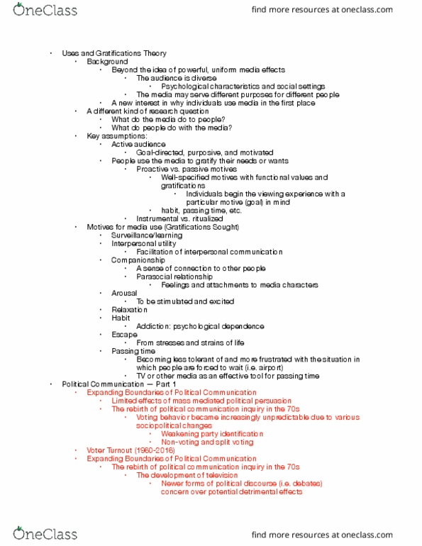 COMM 102 Lecture Notes - Lecture 23: Sourcemedia, Interpersonal Communication, Public Agenda thumbnail