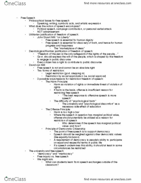 PHIL 162 Lecture Notes - Lecture 18: Normative Social Influence, Meritocracy, John Stuart Mill thumbnail