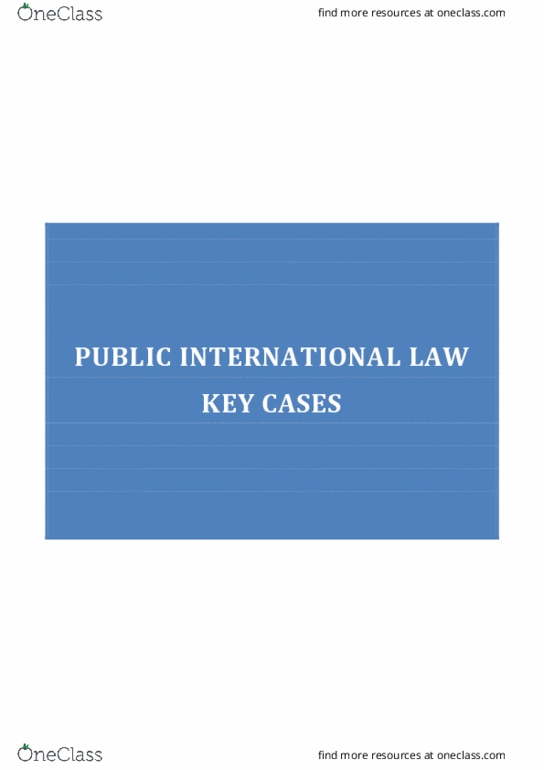LAW 2520 Lecture 1: Public International Law Cases thumbnail