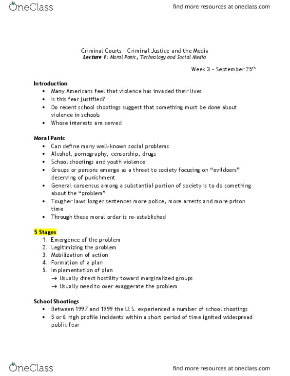 AHSS 1160 Lecture Notes - Lecture 3: Watching Movies, Homicide, Lightning thumbnail