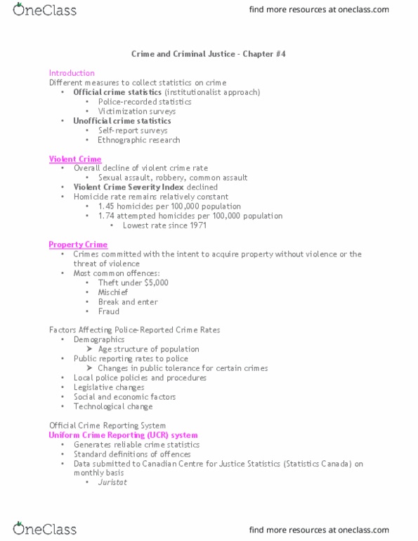 AHSS 1160 Lecture Notes - Lecture 2: Technological Change, Response Bias, Murder thumbnail