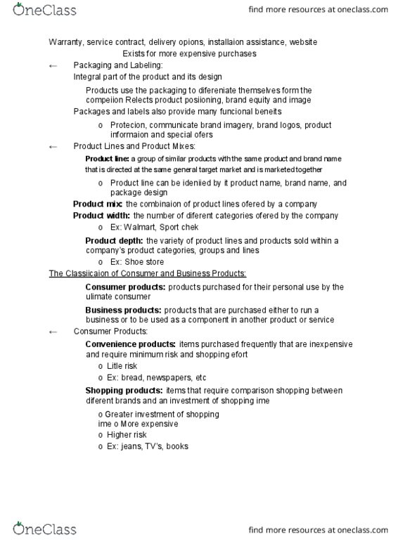 MKT 2210 Lecture Notes - Lecture 17: Tylenol (Brand), Store Brand, Sport Chek thumbnail