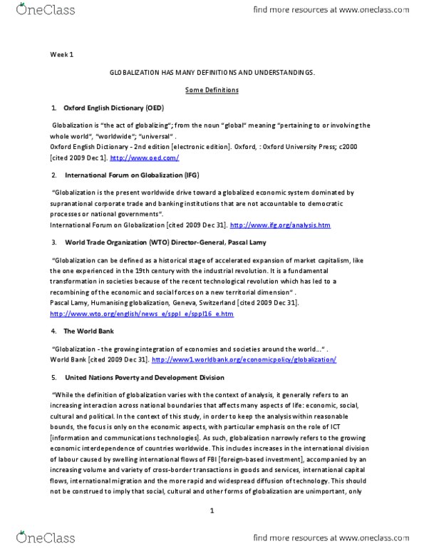 POLD89H3 Lecture Notes - Deterritorialization, Washington Consensus, Import License thumbnail