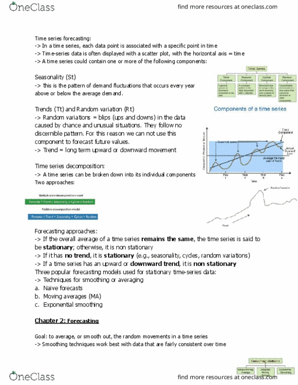 Adm 3301 Lecture Notes Summer 2018 Lecture 3 Time Series