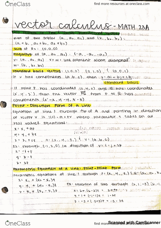 MATH 23A Chapter 11: CHAPTER 11 SECTION 1 & 2 NOTES thumbnail