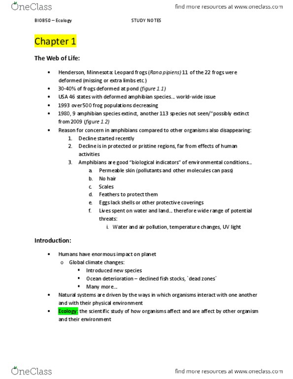 BIOL 2050 Chapter Notes -Wolfgang Köhler, Nitrogen Cycle, Insecticide thumbnail