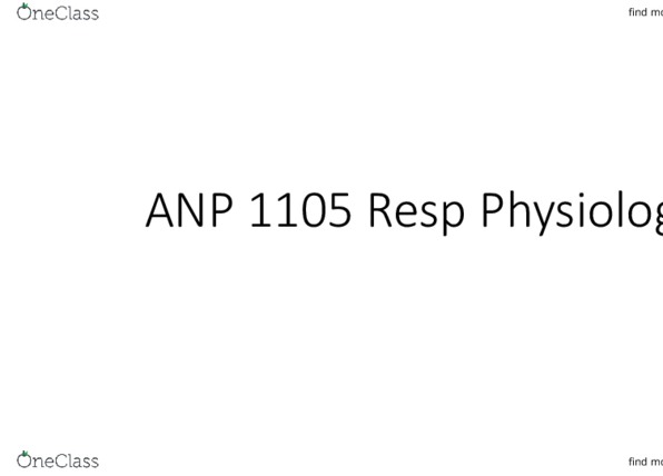 ANP 1105 Lecture 5: ANP 1105 Resp Physiology thumbnail