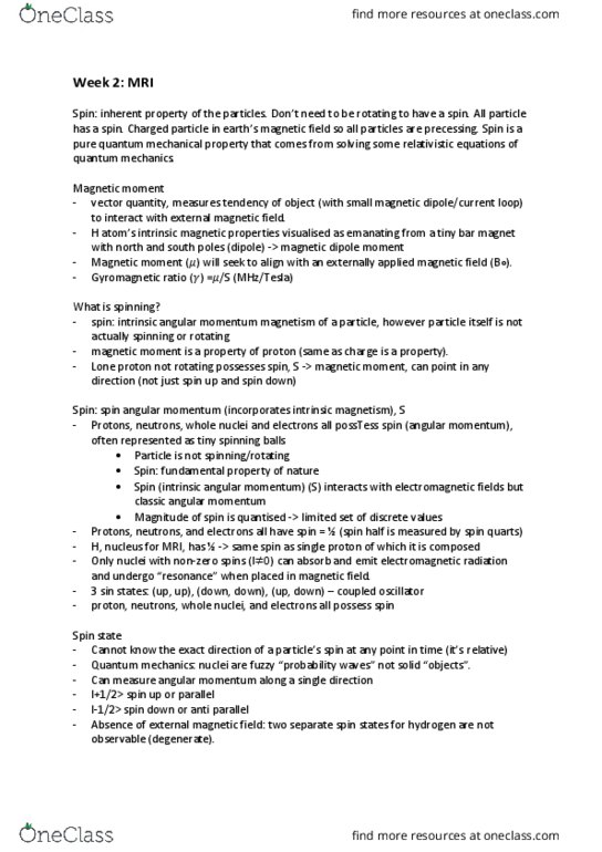 MIRA2015 Lecture Notes - Lecture 3: Angular Momentum, Gyromagnetic Ratio, Oscillation thumbnail