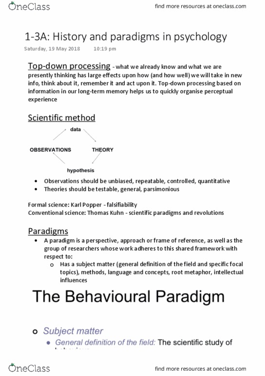 PSYC1020 Lecture 1: 1-3A History and paradigms in psychology thumbnail