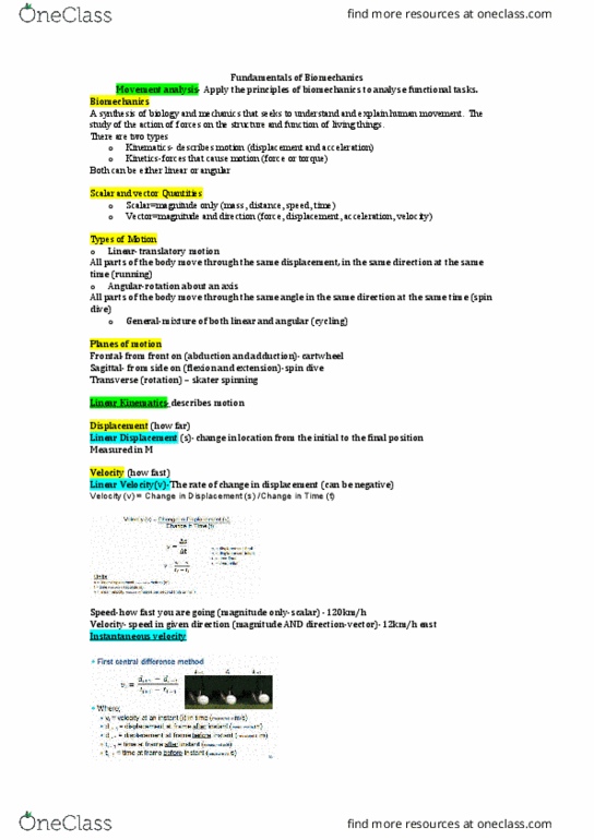 HEAL1000 Lecture Notes - Lecture 2: Anatomical Terms Of Motion, Systematic Chaos thumbnail