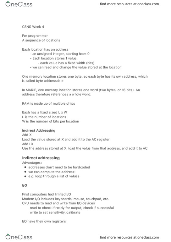 FIT1047 Lecture Notes - Lecture 4: Touchpad, Interrupt Vector Table, Interrupt Handler thumbnail