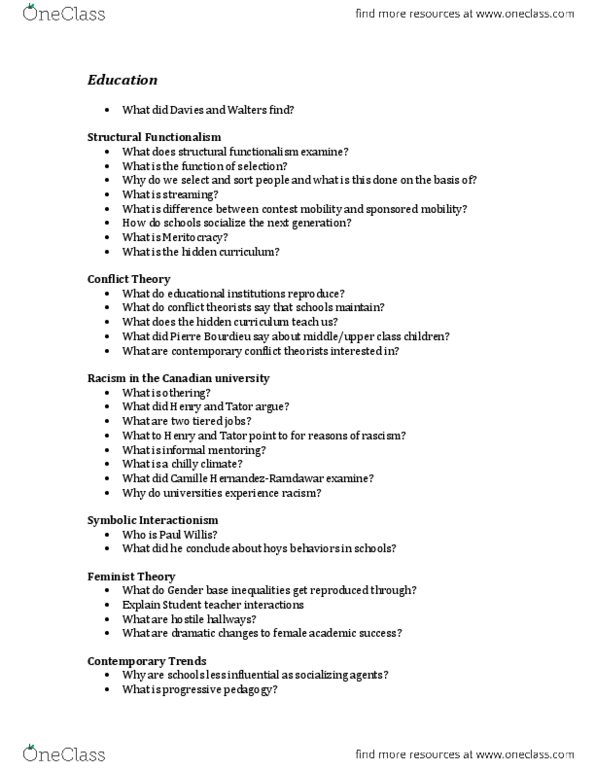 SOCIOL 1A06 Chapter Notes -Parental Leave, Sociology Of The Family, Sandwich Generation thumbnail