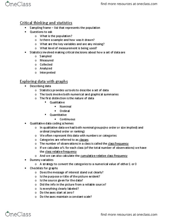 STAT200 Lecture Notes - Lecture 2: Critical Thinking, Qualitative Property, Nominal Group Technique thumbnail