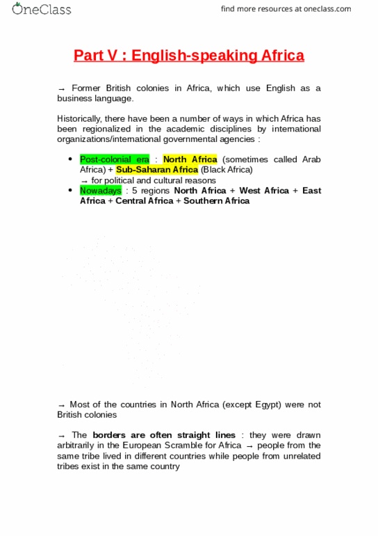 ENG 4339 Lecture Notes - Lecture 3: British West Africa, Southern African Customs Union, Arab Slave Trade thumbnail