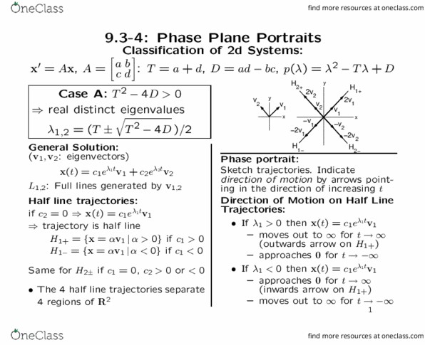 MATH2010 Lecture Notes - Lecture 1: Phase Portrait thumbnail